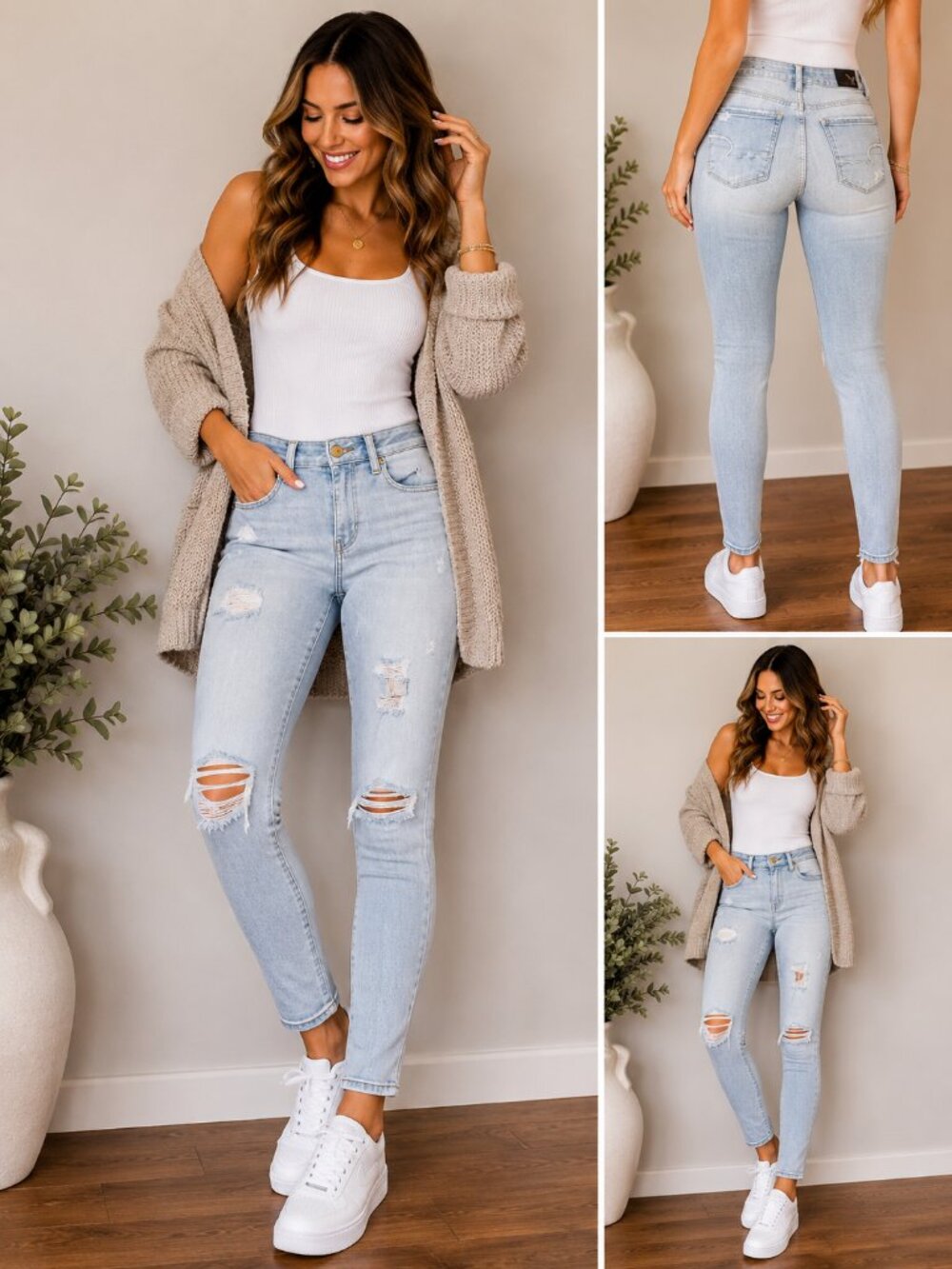 AMERICAN EAGLE OUTFITTERS SUPER STRETCH SKINNY JEANS